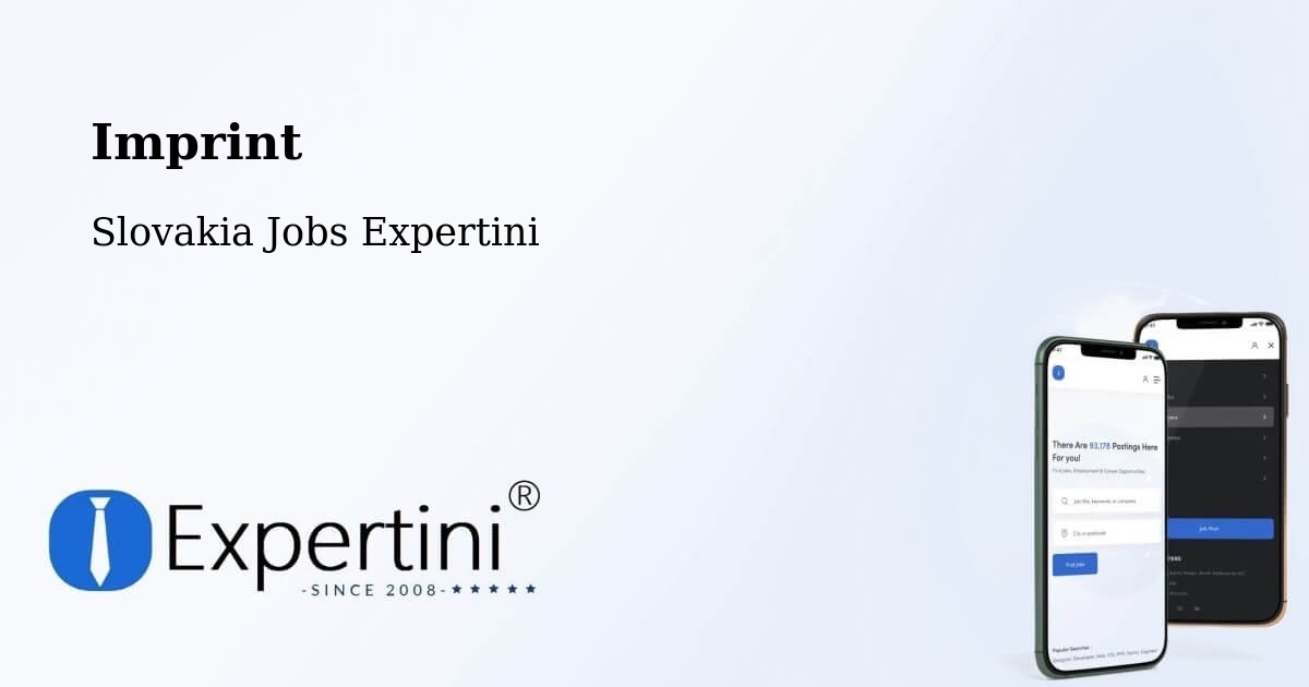 Imprint – Tvrdošín - Slovakia Jobs Expertini
